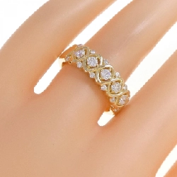 Nhẫn kim cương K18YG 0.46CT 671043