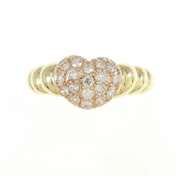 Nhẫn kim cương hình trái tim K18YG/K18PG 0.30CT 672647