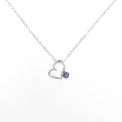 K10WG Dây chuyền hình trái tim Sapphire - Hàng hiệu Chính hãng