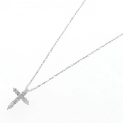 PT/K18WG Dây chuyền kim cương chéo 0.30CT - Hàng hiệu Authentic 860453