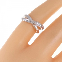 Nhẫn nhẫn ngón út kim cương K18WG 0.05CT 671214