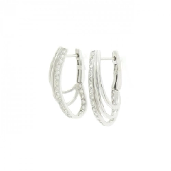 K18WG Bông tai kim cương 0.4CT - Hàng hiệu Chính hãng 868842