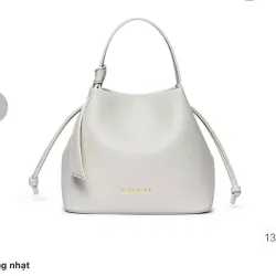 Túi xách dây rút Bostanten màu trắng nhạt (kèm dây đeo chéo) 1002624