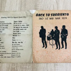 Tờ nhạc Trở Về Mái Nhà Xưa -  1958