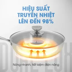 Bộ 2 chảo inox KALITE Dual Lux, dẫn nhiệt nhanh, rán đều, thiết kế sang trọng 934673