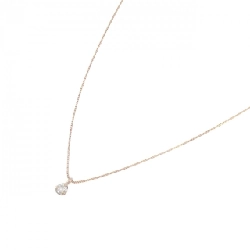 K18PG Solitaire Dây chuyền kim cương 0.10CT - Hàng hiệu Chính hãng 863522