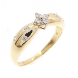 Nhẫn kim cương hoa K18YG 0.14CT - Hàng hiệu Authentic