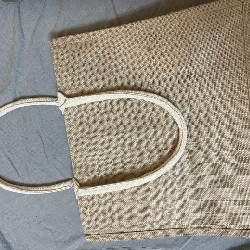 TÚI MUJI VẢI SỢI ĐAY TRẮNG THÔ 1080