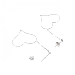 K14WG Bông tai hình trái tim - Hàng hiệu Chính hãng 869852