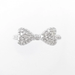 Nhẫn kim cương K18WG hình ruy băng 0.25CT 673236