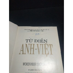 Từ điển Anh Việt (bìa cứng) năm 2000 mới 80% ố bẩn có chữ ký HCM0612 912520