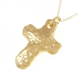 K18YG Dây chuyền hình chữ thập - Hàng hiệu Authentic 858687