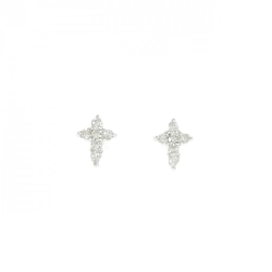 K18WG Bông tai kim cương 0.10CT - Hàng hiệu Chính hãng