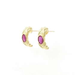 K18YG Bông tai Ruby - Hàng hiệu Chính hãng 872336