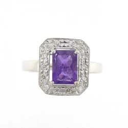 Nhẫn Amethyst K18WG 0.80CT 666262