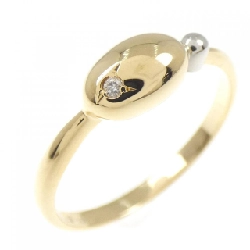 Nhẫn kim cương K18YG/PT900 0.01CT - Hàng hiệu Authentic