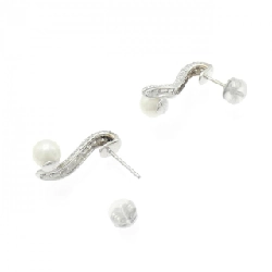 K18WG Bông tai ngọc trai Akoya 6.0mm - Hàng hiệu Chính hãng 867222