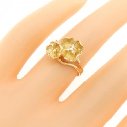 Nhẫn kim cương hoa K18YG 0.029CT 672990