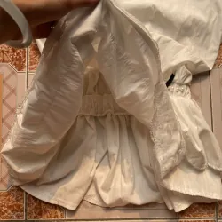 ÁO CỔ TRÒN PHỐI REN THẮT NƠ EO KÈM ĐAI NGỌC MIX CHÂN VÁY XÒE NANA S23 1013539