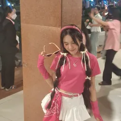 Thắt lưng nữ phong cách, màu hồng đậm, kích thước: 93cm, còn mới (đã sử dụng 1 lần) 927632