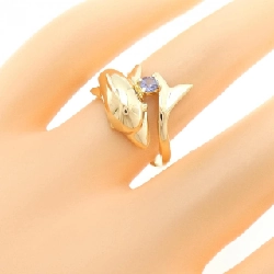 Nhẫn Tanzanite K18YG hình cá heo 669036