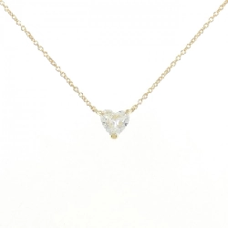 K18YG Dây chuyền kim cương 0.352CT H SI2 hình trái tim - Hàng hiệu Chính hãng