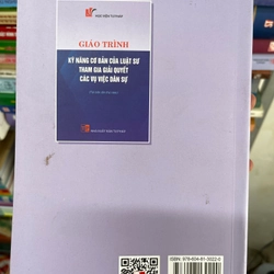 Giáo trình kỹ năng cơ bản của luật sư tham gia giải quyết các vụ việc dân sự 301725