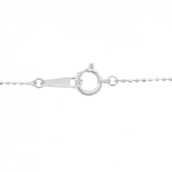 K18WG Dây chuyền kim cương chéo 0.10CT - Hàng hiệu Chính hãng 857099