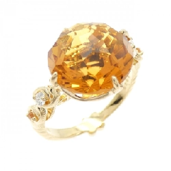 K18YG Nhẫn Đá Màu - Hàng hiệu Chính hãng