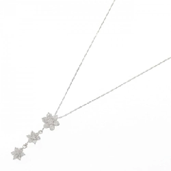 K18WG Hoa Đá Kim Cương Dây Chuyền 0.81CT - Hàng hiệu Chính hãng 860574