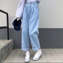 Quần jean nữ ống rộng size M cho chị em 474065