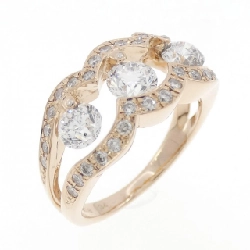 Nhẫn kim cương K18PG 1.002CT