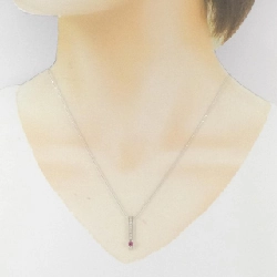 K18WG Tourmaline Necklace 0.21CT - Hàng hiệu Authentic 859986