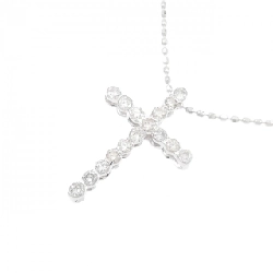 Dây chuyền kim cương K18WG/750WG - Hàng hiệu Authentic 0.30CT 863117