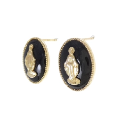 K18YG Onyx Bông tai - Hàng hiệu Chính hãng 862531