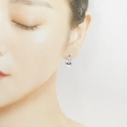 Trang sức Star Jewelry 750WG/750YG/K18YG Bông tai hình trái tim - Hàng hiệu Chính hãng 844327