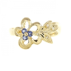 Nhẫn Sapphire K18YG hoa 671505