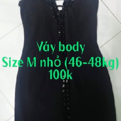 Váy cup ngực có dây chéo, size M 