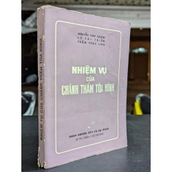 Nhiệm vụ của chánh thẩm toà hình - Lê Tài Triển & Trần Thúc Linh & Nguyễn Văn Lượng 127156