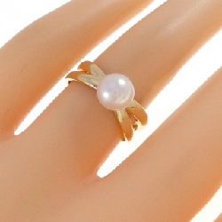 Nhẫn ngọc trai Akoya K18YG 6.7mm - Hàng hiệu Chính hãng 854002