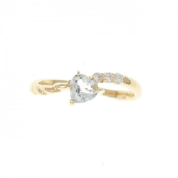 Nhẫn Aquamarine Hình Trái Tim K18YG - Hàng hiệu Chính Hãng 852665