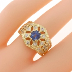 Nhẫn Sapphire K18YG 0.72CT 667616