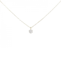 K18YG Solitaire Dây chuyền kim cương 0.10CT - Hàng hiệu Chính hãng