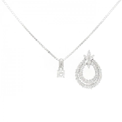 K18WG 2WAY Dây chuyền kim cương 0.30CT - Hàng hiệu Chính hãng 862376