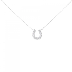 Dây chuyền kim cương PT900/PT850 hình móng ngựa 0.318CT - Hàng hiệu Chính hãng