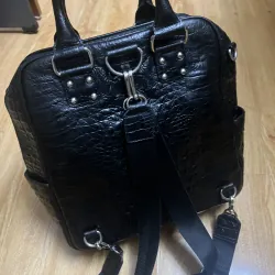 Balo đa năng size 29*30*13 da thật dập vân 2hand 933088