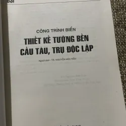 CÔNG TRÌNH BIỂN THIẾT KẾ TƯỜNG BÊN CẦU TÀU, TRỤ ĐỘC LẬP; 140 trang khổ lớn  1022110