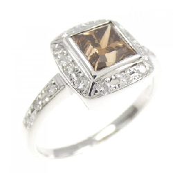 Nhẫn kim cương K18WG 1.047CT - Hàng hiệu Chính hãng