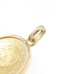 K18YG(枠) Đồng xu Mặt dây chuyền - Hàng hiệu Chính hãng 866128