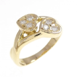 Nhẫn kim cương hình trái tim K18YG 0.15CT - Hàng hiệu Chính hãng